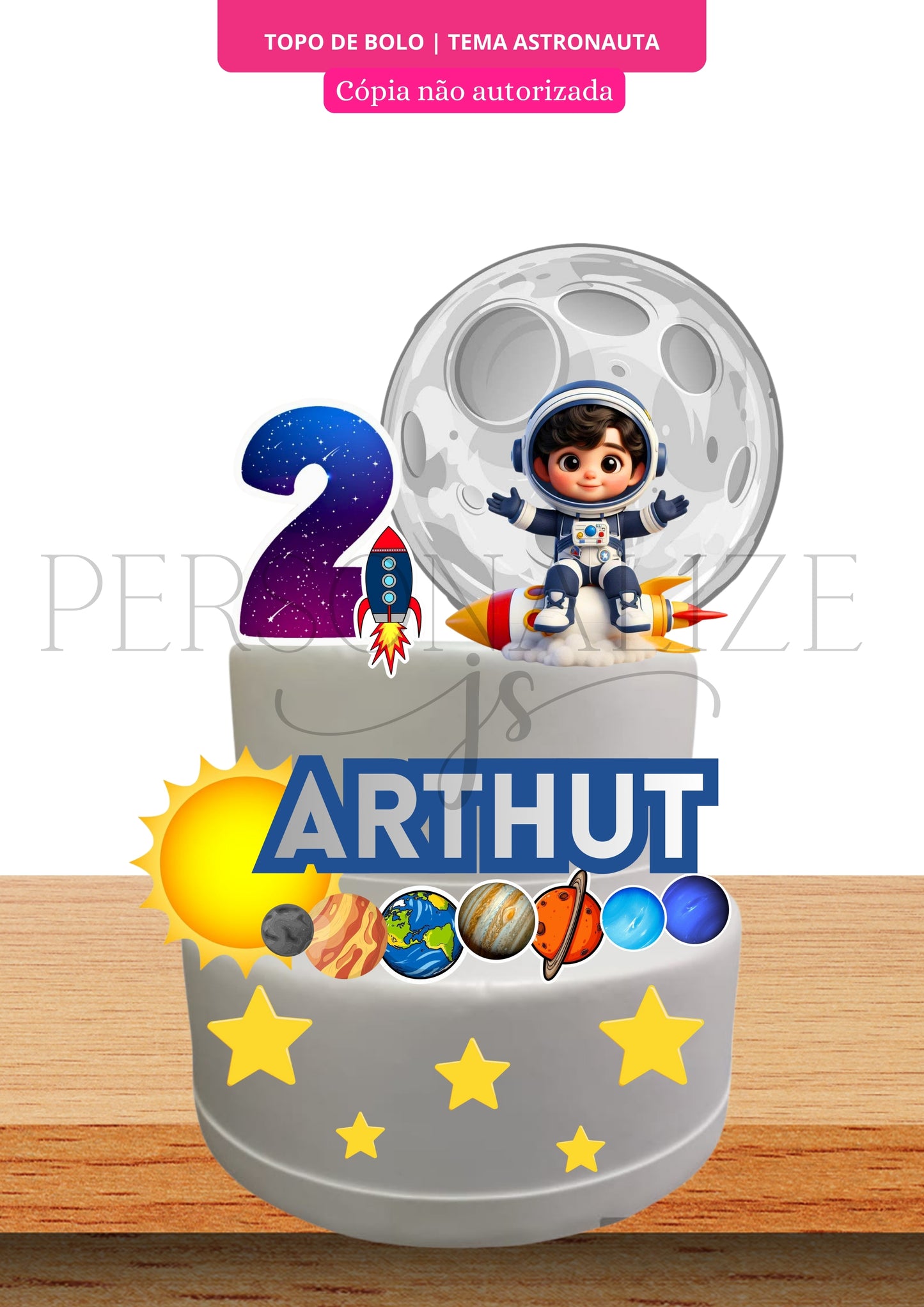 Topper Bolo - By Personalize