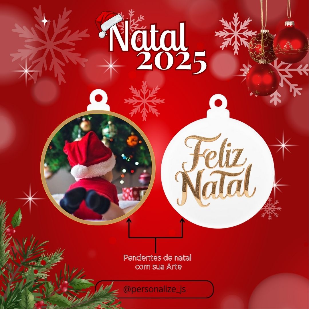 Pendentes de Natal + Foto