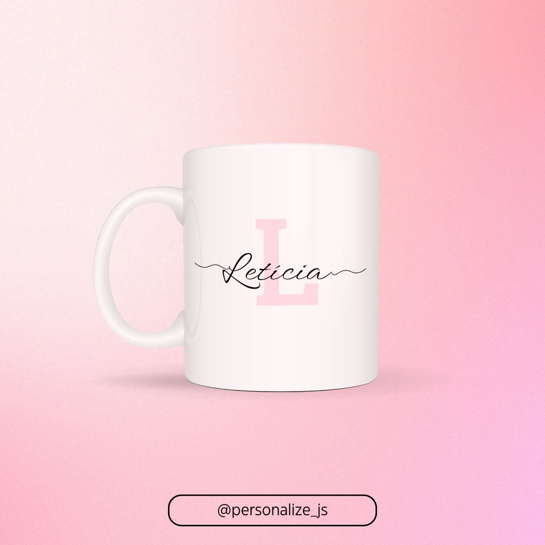Caneca Inicial + Nome