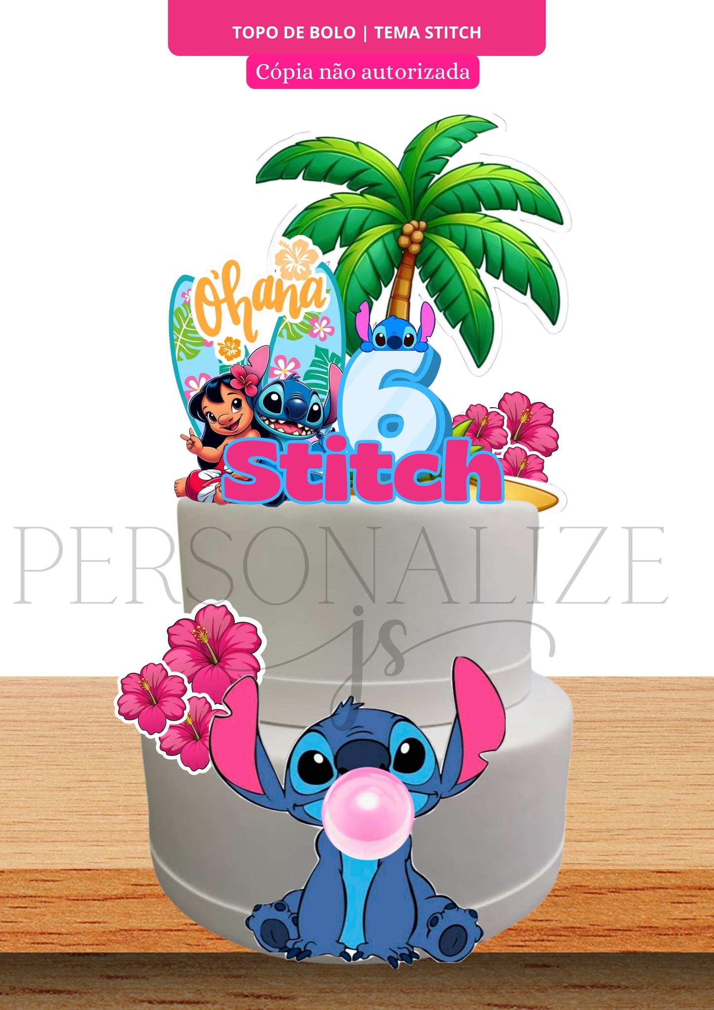 Topper Bolo - By Personalize